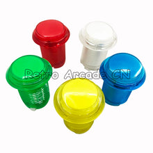 Load image into Gallery viewer, Free shipping 33mm Arcade Push Button Led Momentary illiminated Transparent Buttons with Micro Switch Cabinet Accessories
